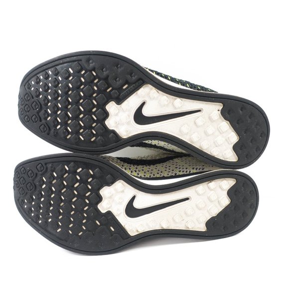 Nike Flyknit Racer Running Shoes - Men's Size 7 - Black White - Picture 8 of 9